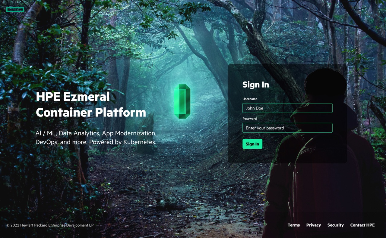 HPE Ezmeral (Unified Analytics)