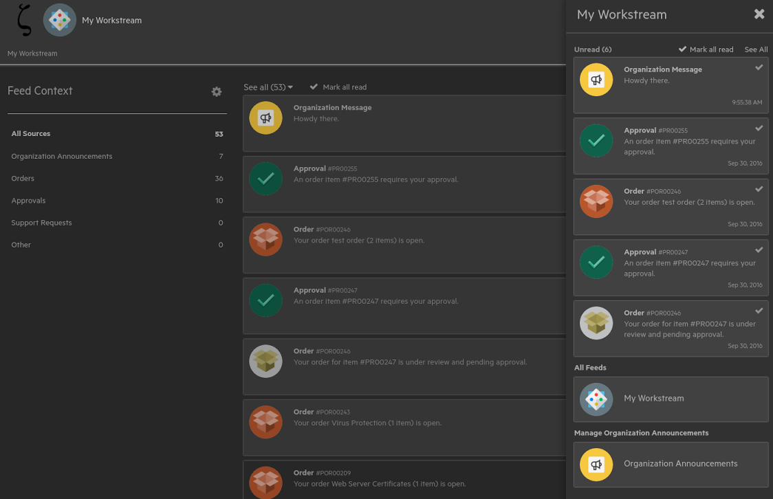 Workstream management